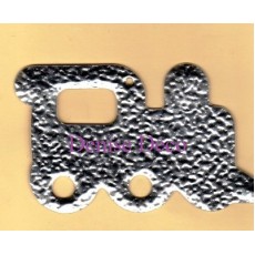 Χειροποιητο μεταλλικο τρενακι 10Χ6 εκ 